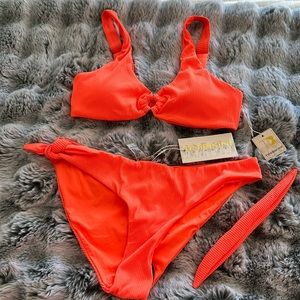Tini Bikini Swimwear 2 piece tangerine bikini